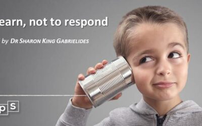Listen to learn not to respond