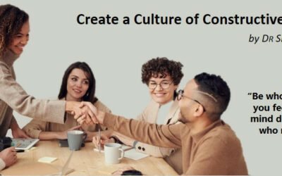 How can you create a culture of constructive conversations?
